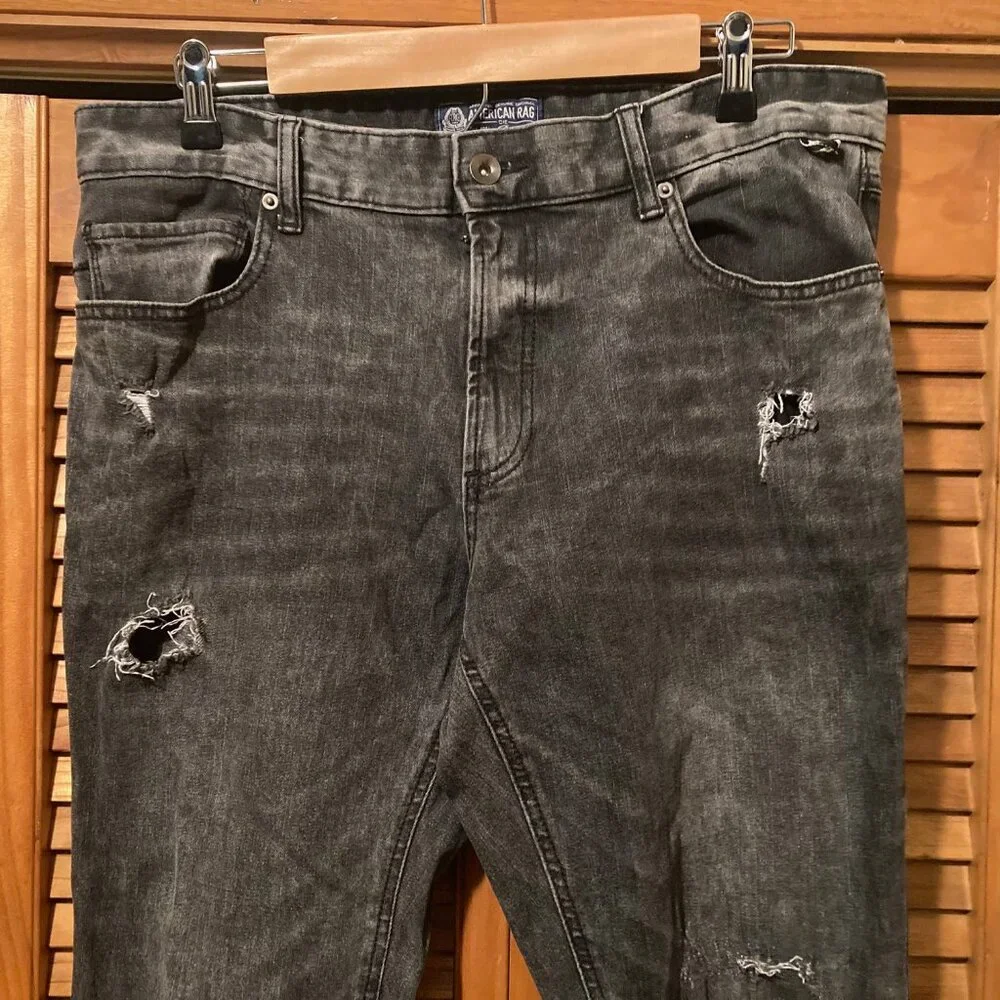 MENS AMERICAN RAG JEANS SIZE 33w x 32L Pre-Owned - Picture 2 of 7
